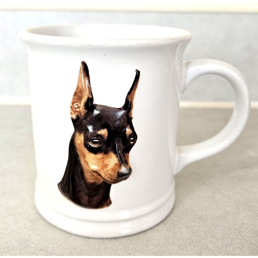 Miniature Pinscher 3D Coffee Mug Best Friend Originals VTG 1999 XPRES Min Pin